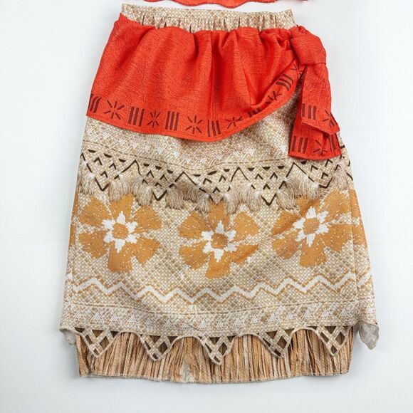 Disney Moana Adventure Play Dress Up Outfit Halloween Costume Size 7/8 Halter - Picture 5 of 16